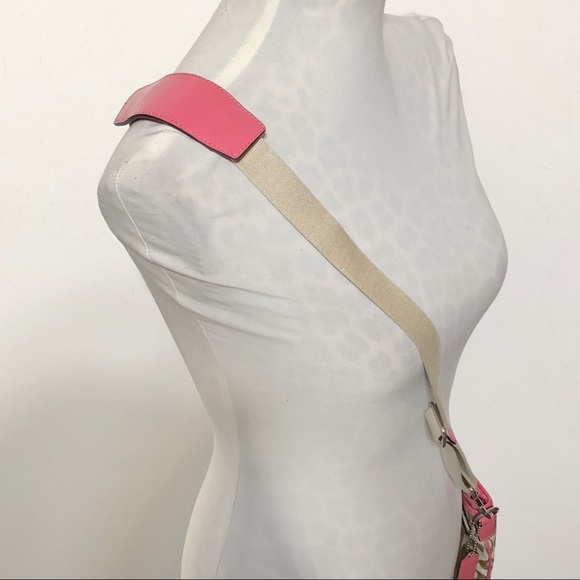 Coach Pink & Tan Crossbody Purse - Picture 7 of 12